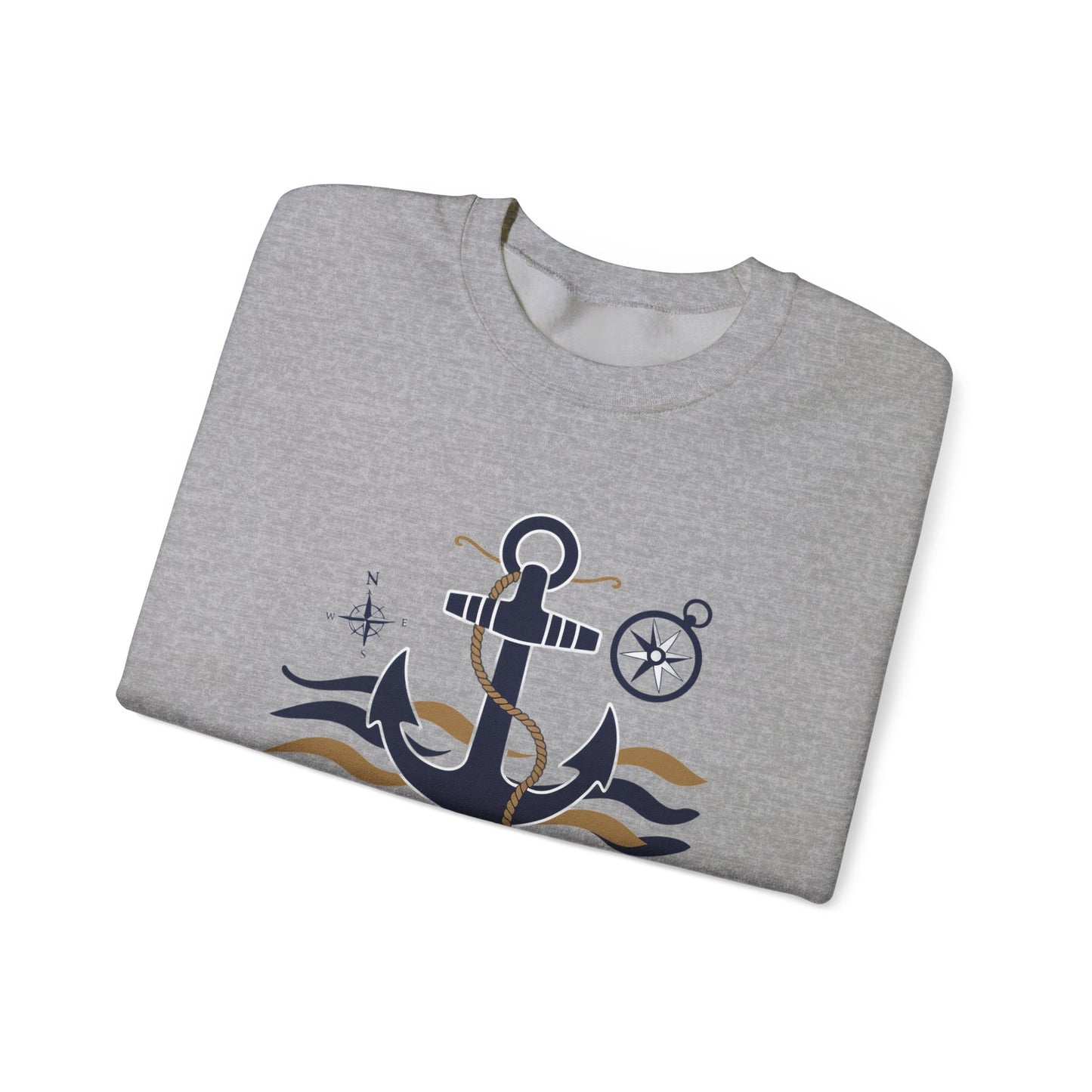 Anchored in Strength Unisex Crewneck Sweatshirt - Nautical Inspiration for Comfort and Style