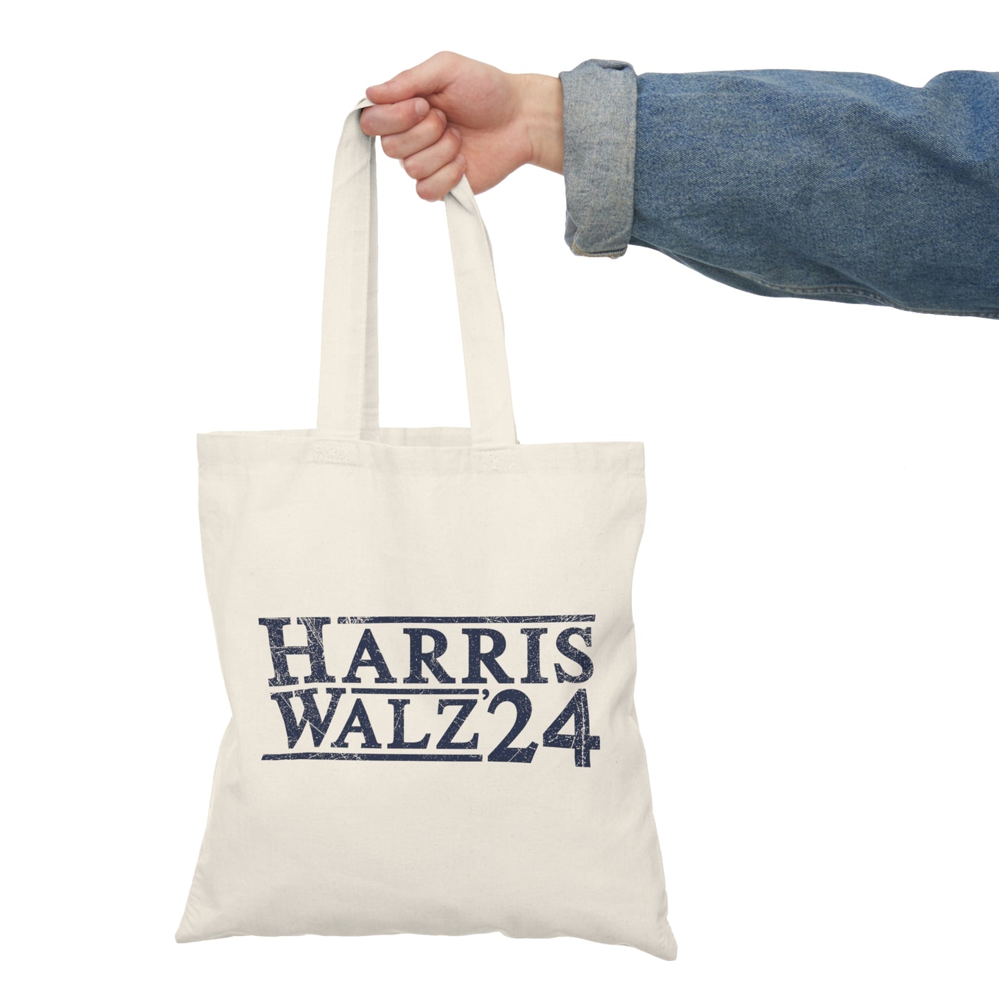 Harris Walz Election 2024 Natural Tote Bag