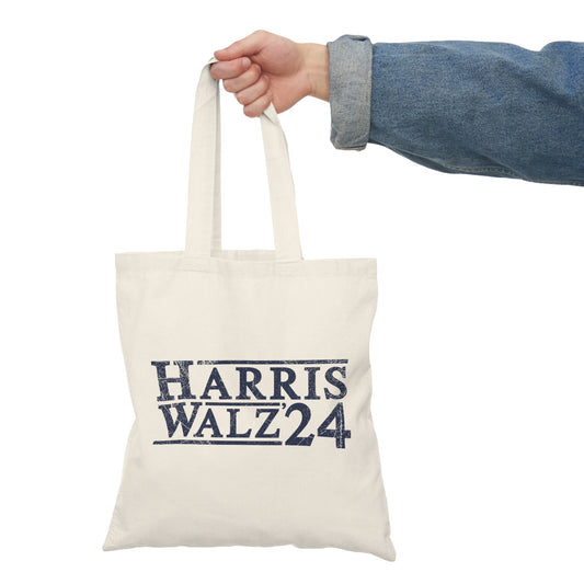 Harris Walz Election 2024 Natural Tote Bag