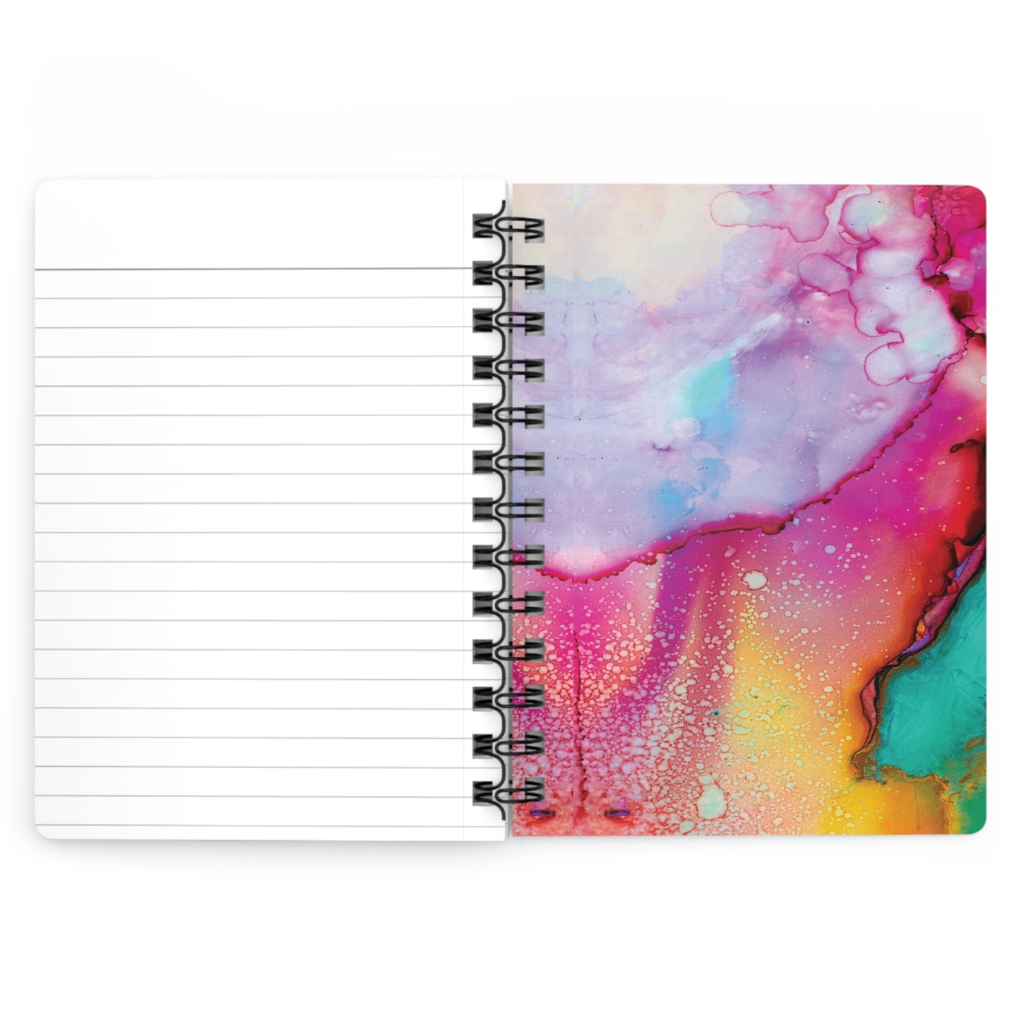 Personalized Spiral Bound Journal with Abstract Design