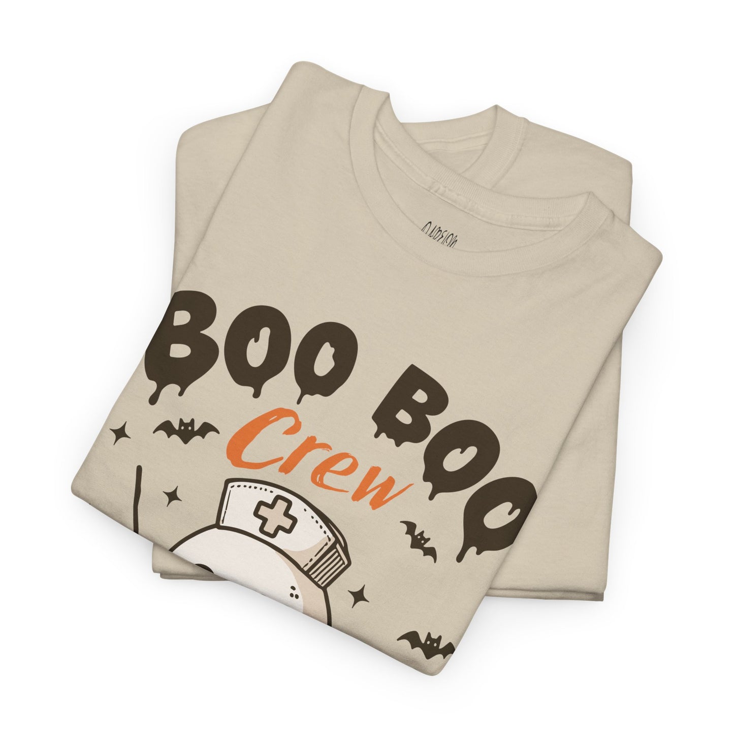 Boo Boo Nurse Crew Halloween Tee, Funny T-Shirt, Ghost Costume Top, Spooky Party Wear, October Holiday Shirt