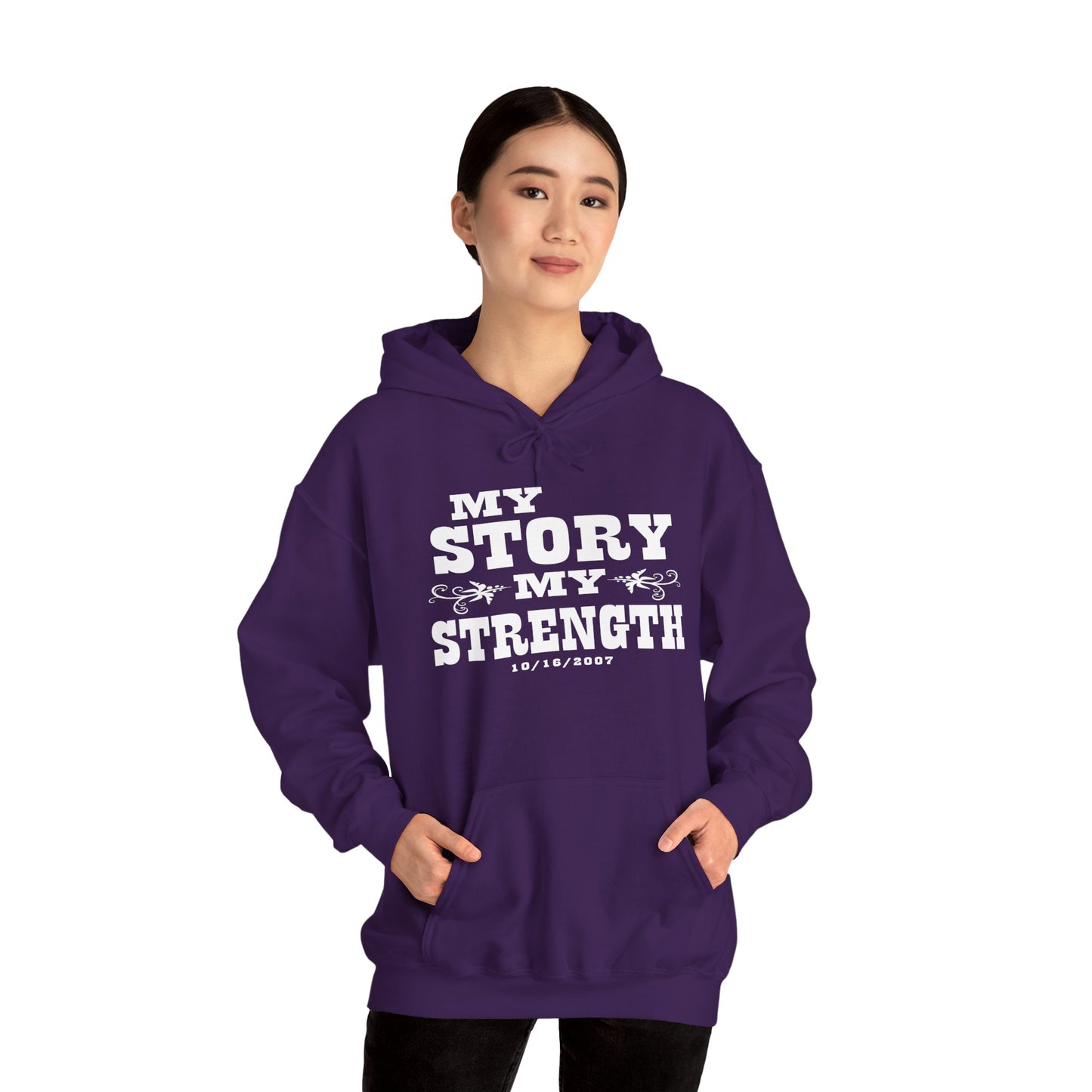 Personalized 'My Story, My Strength' Hoodie - Customizable Empowerment Apparel