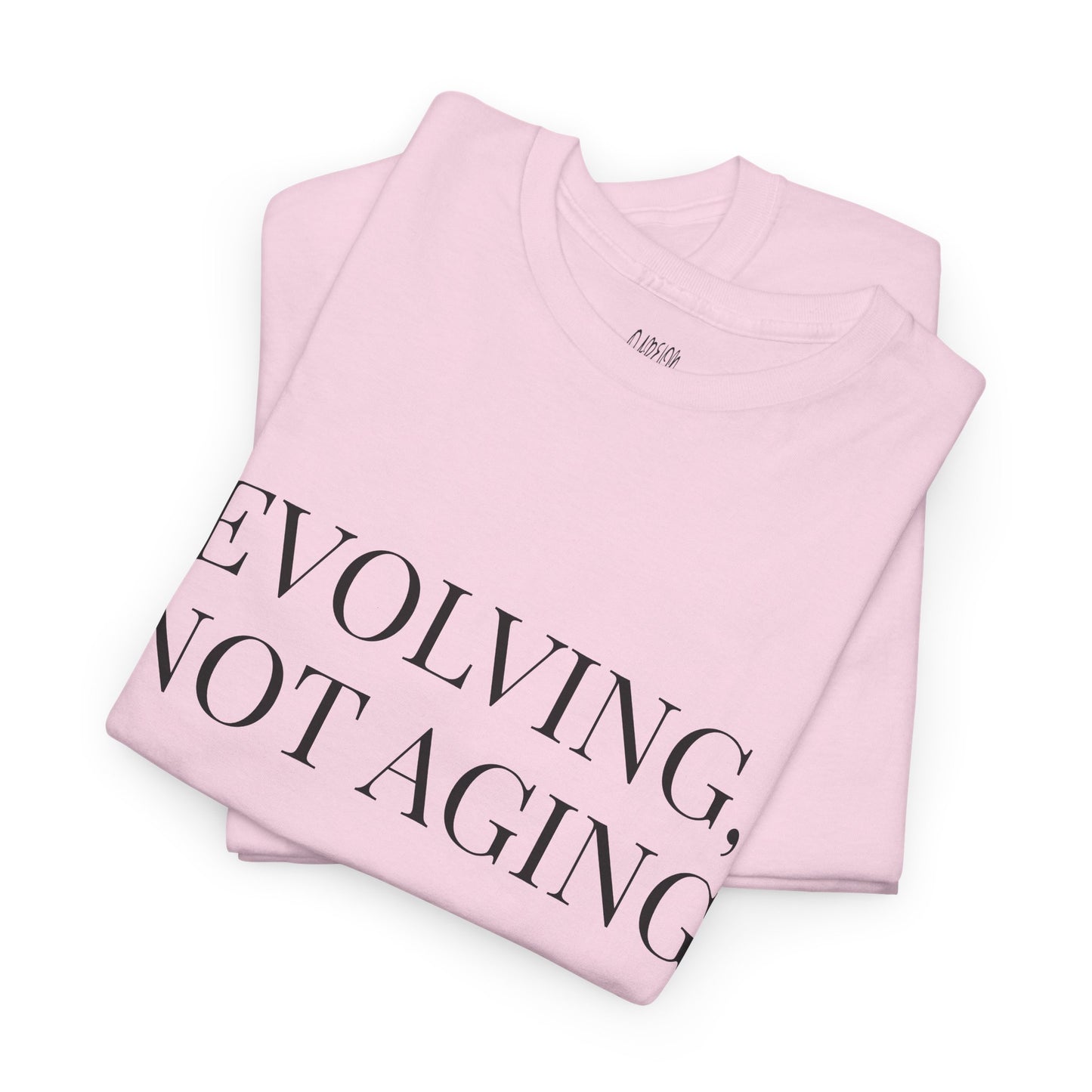 Evolving Not Aging T-Shirt | Inspirational Growth Mindset Graphic Tee for Women & Men