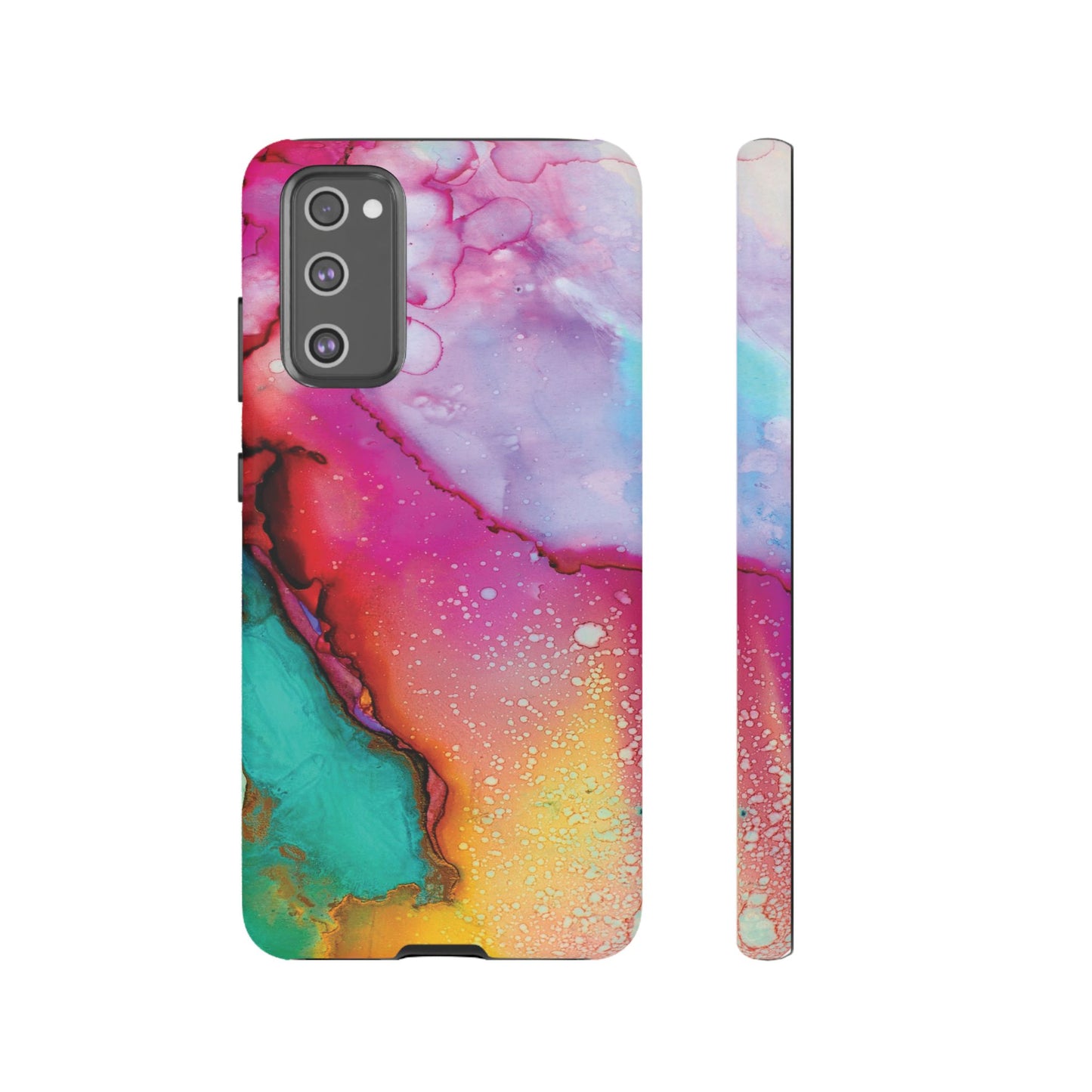 Red Green Abstract Watercolor Pattern Tough Cases