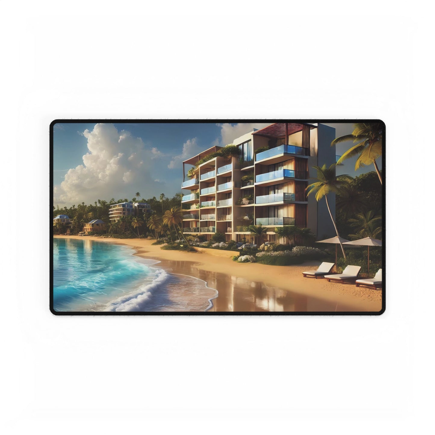 Paradise Beachfront Living Desk Mat