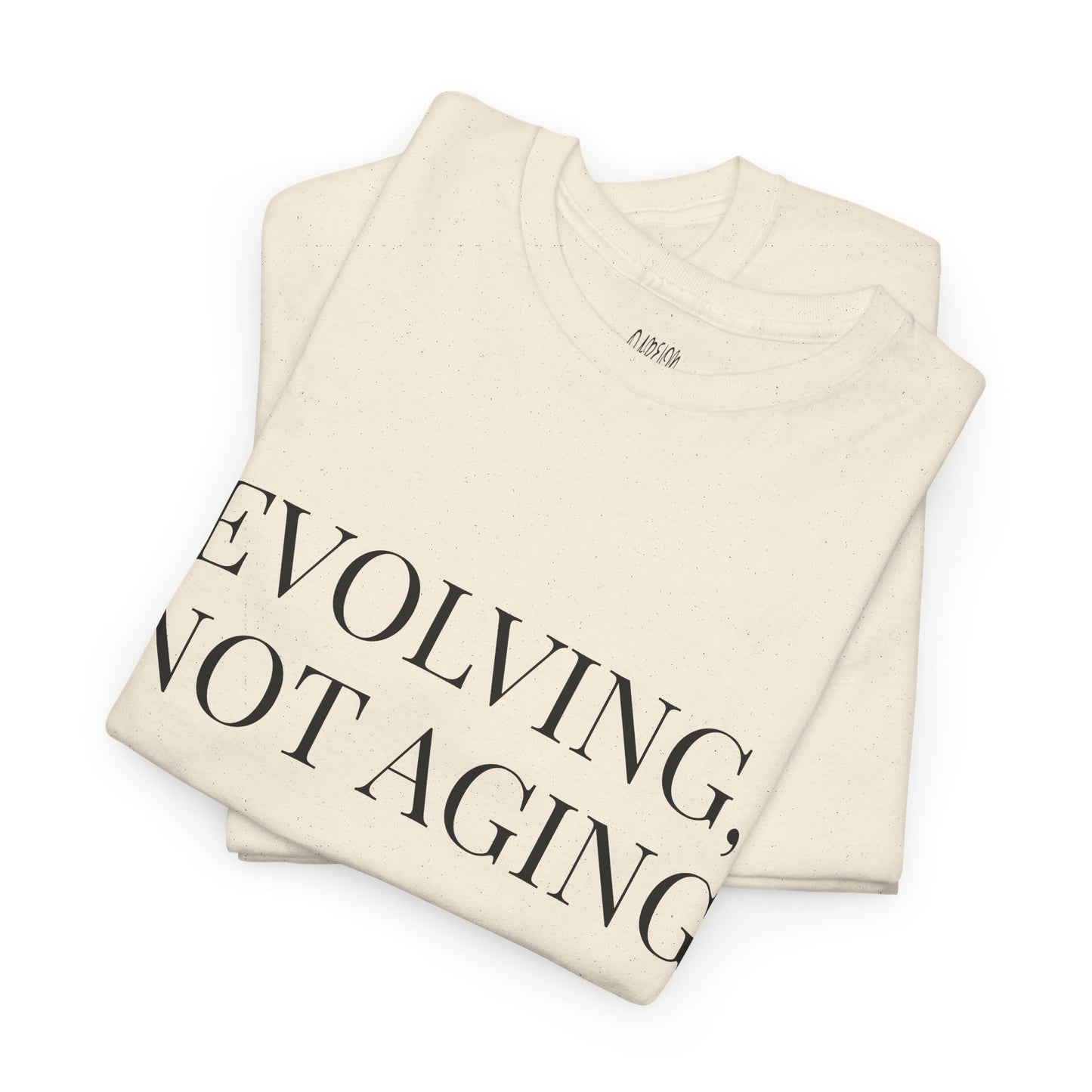 Evolving Not Aging T-Shirt | Inspirational Growth Mindset Graphic Tee for Women & Men