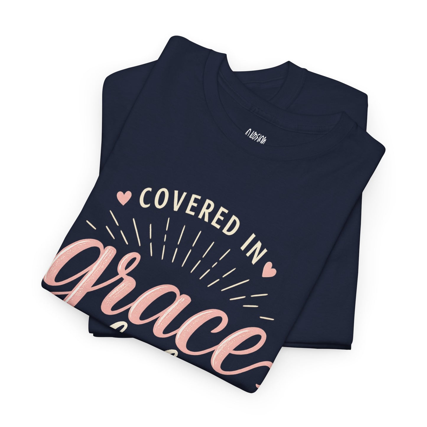 Covered in Grace Daily Christian T-Shirt | Faith-Based Inspirational Graphic Tee for Women