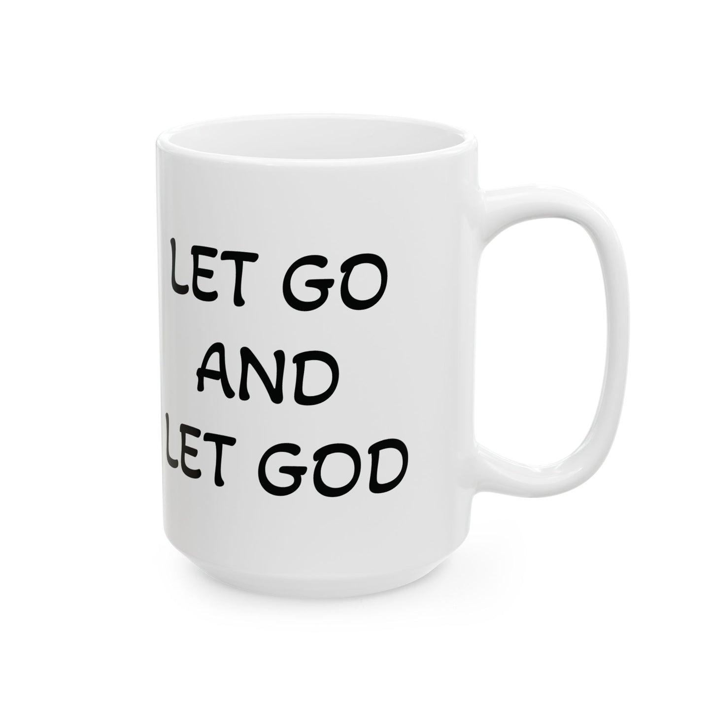 Let Go and Let God Mug | Inspirational Christian Coffee Cup for Faith & Encouragement