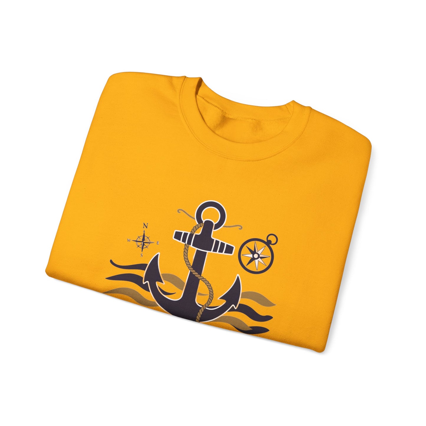 Anchored in Strength Unisex Crewneck Sweatshirt - Nautical Inspiration for Comfort and Style