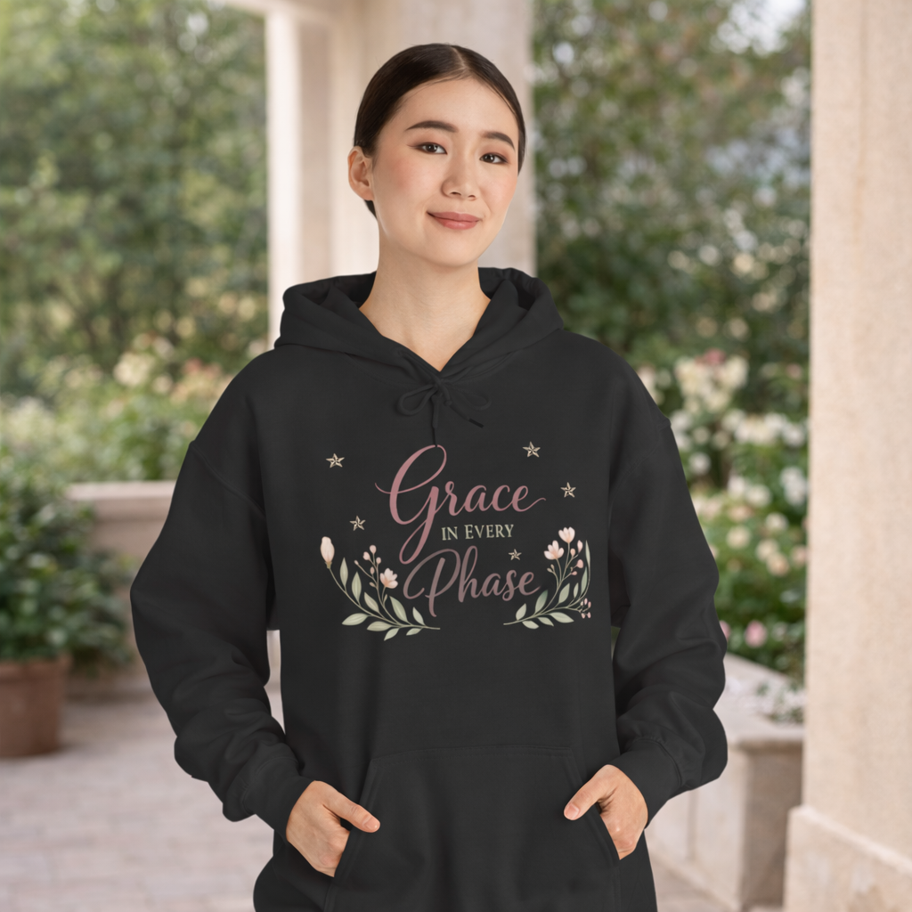 Black Inspirational Pullover Hoodie