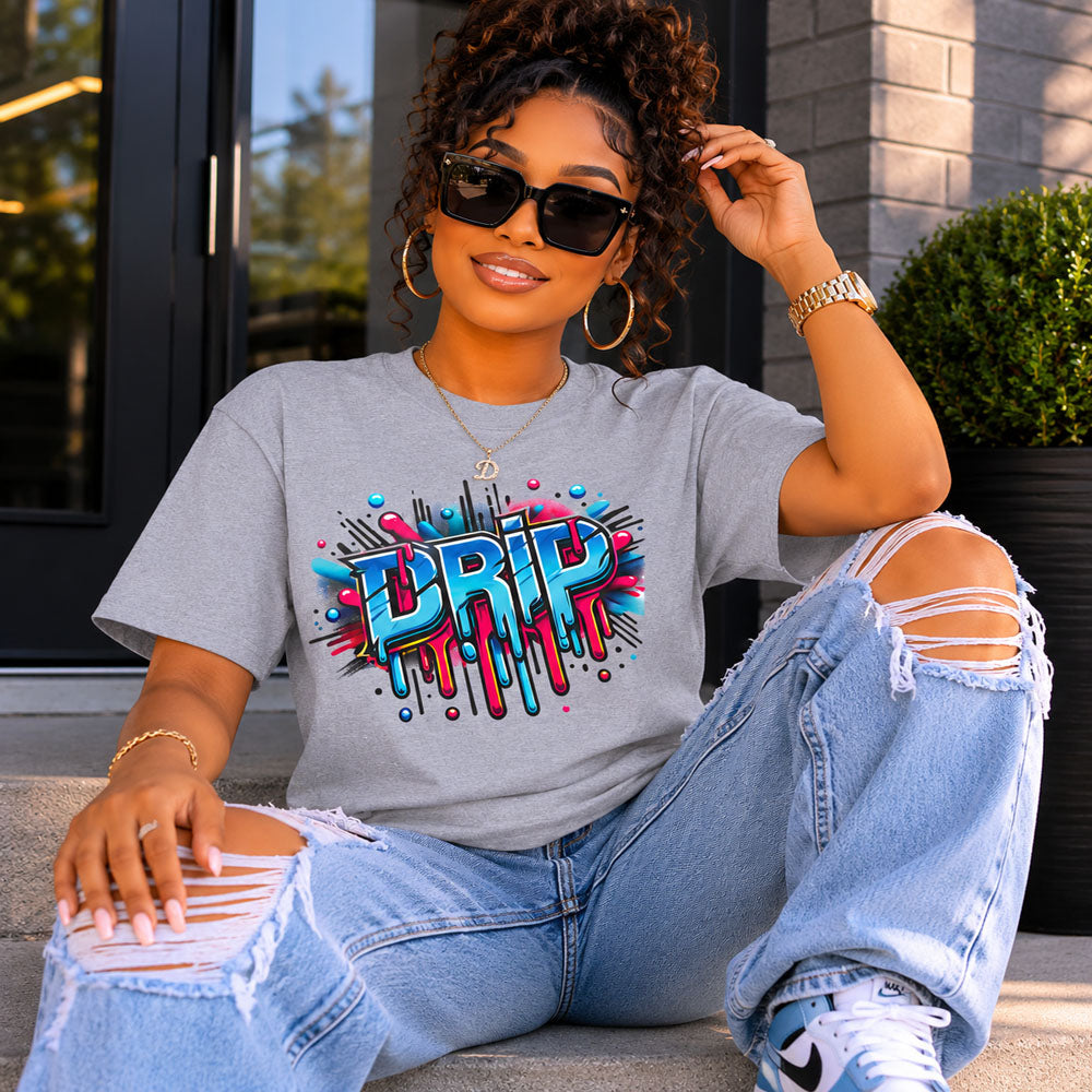 Drip Unisex Heavy Cotton T-Shirt - Bold Streetwear Style