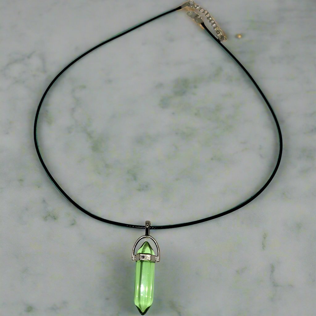 Crystal Pendant Necklaces - Multiple Color Options Available