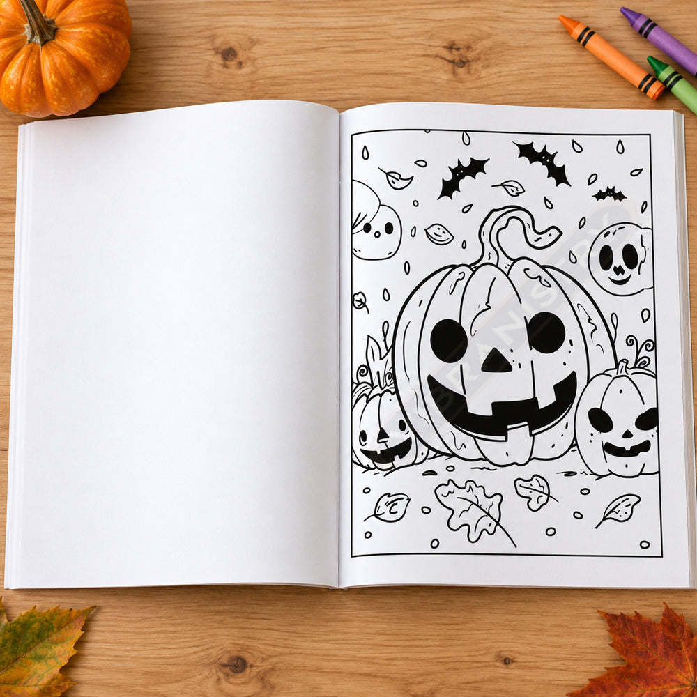 Monsters, Magic & A Spooky Halloween Pumpkins Coloring Adventure