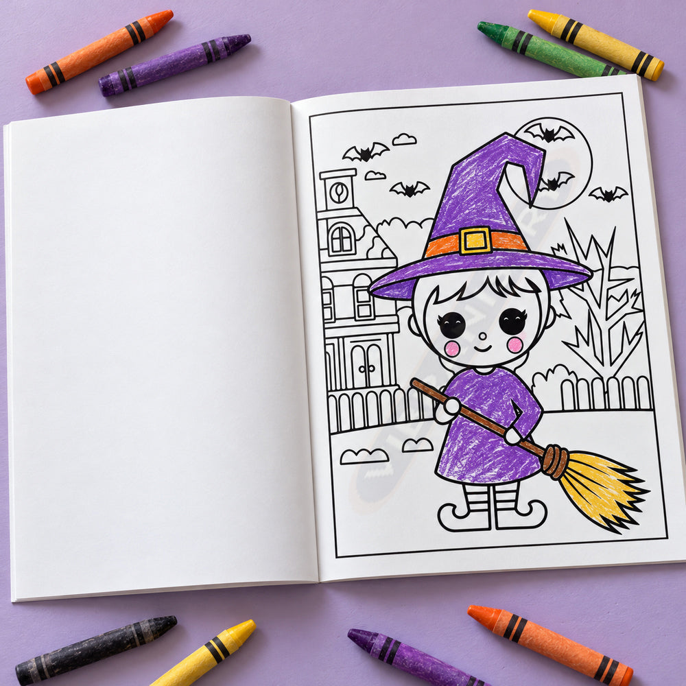 Monsters, Magic & A Spooky Halloween Pumpkins Coloring Adventure