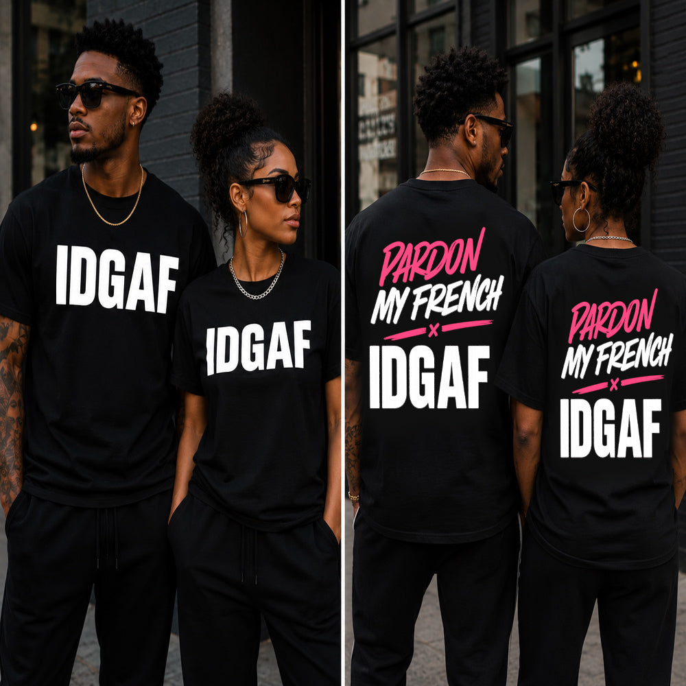 IDGAF Graphic T-Shirt for Women & Men | Bold Streetwear Statement Tee