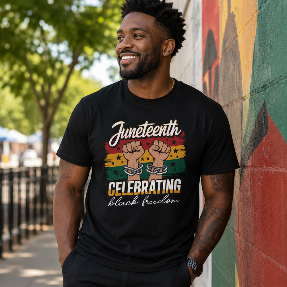 Juneteenth Freedom Celebration T-Shirt – Black History & Black Pride Graphic Tee