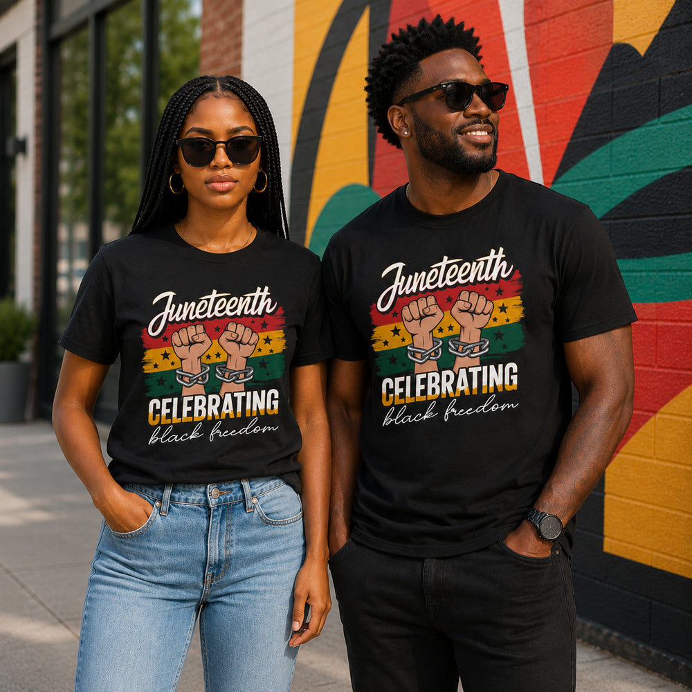 Juneteenth Freedom Celebration T-Shirt – Black History & Black Pride Graphic Tee