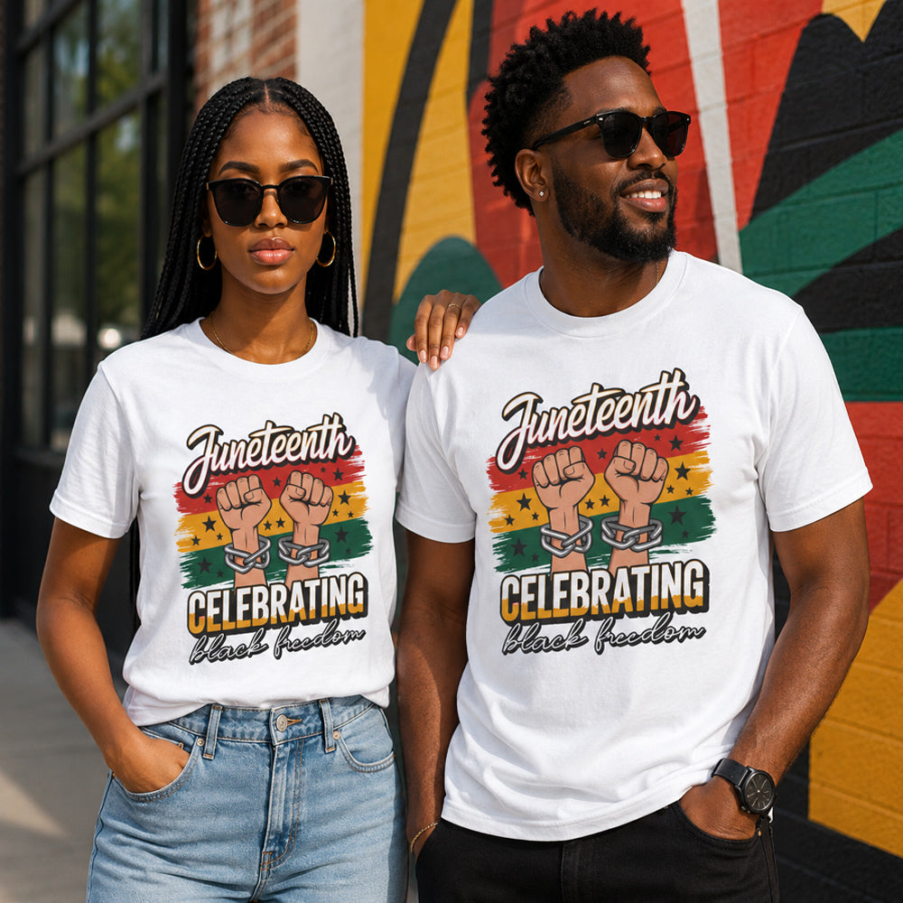 Juneteenth Freedom Celebration T-Shirt – Black History & Black Pride Graphic Tee