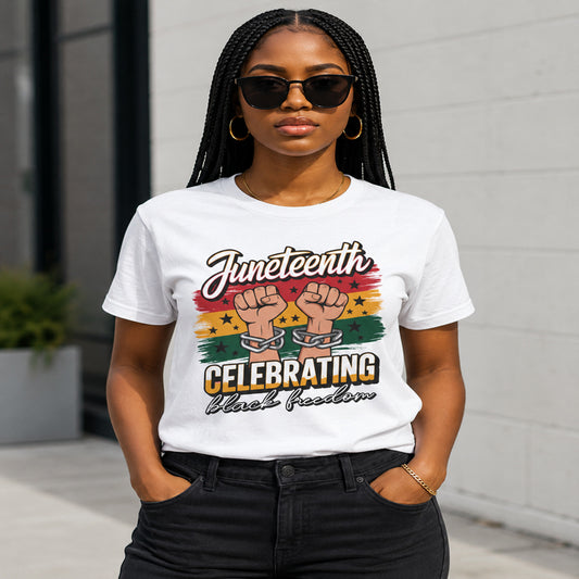 Juneteenth Freedom Celebration T-Shirt – Black History & Black Pride Graphic Tee