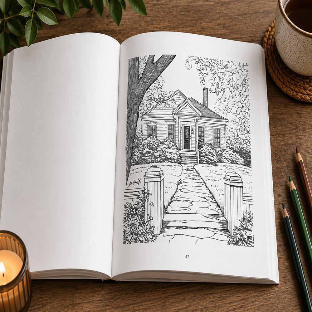 Home Sweet Home Coloring Book
