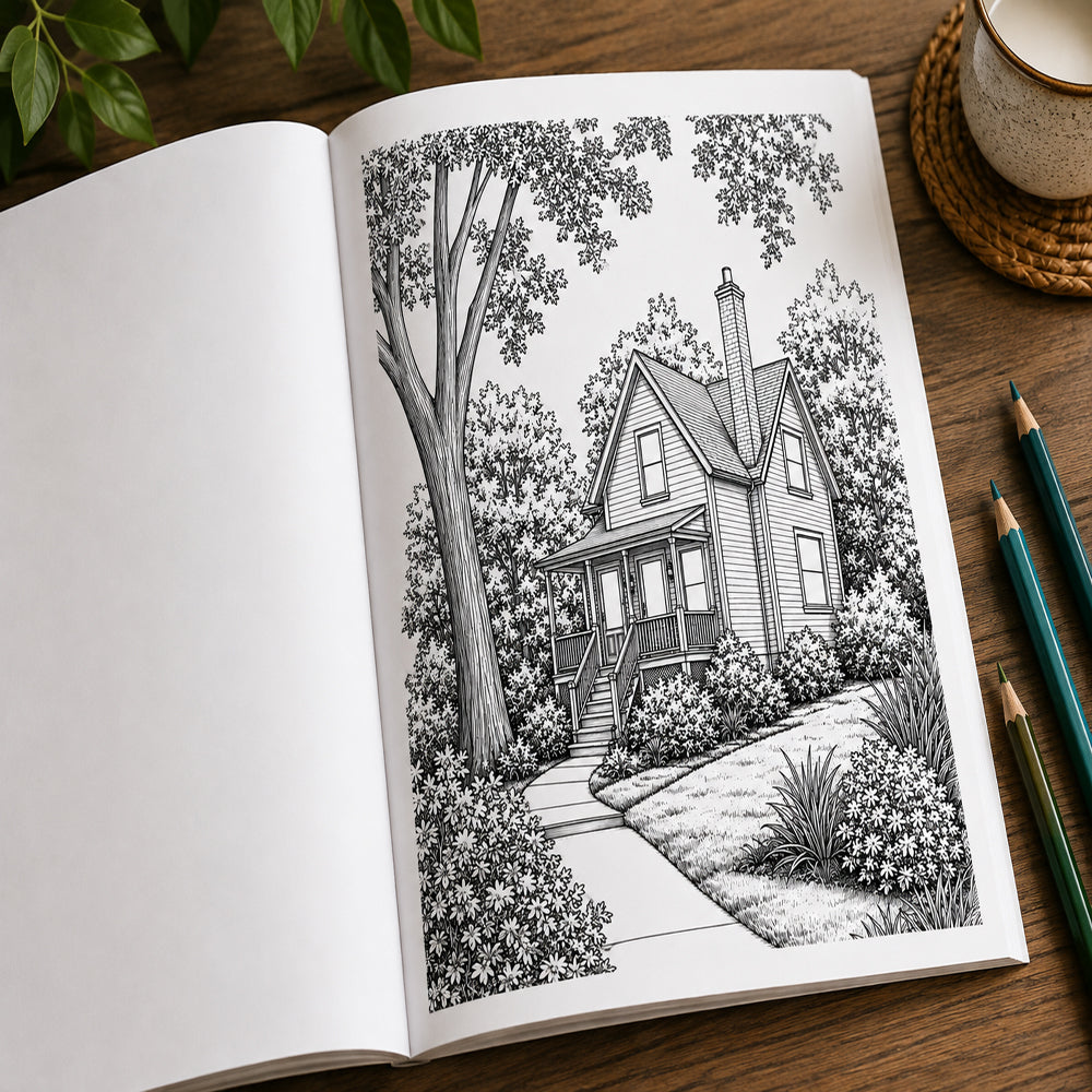 Home Sweet Home Coloring Book