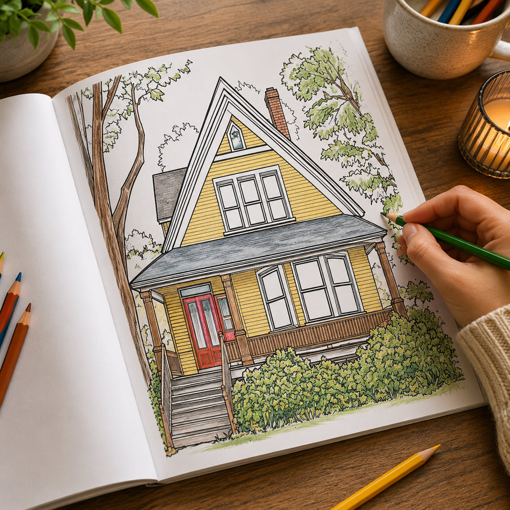 Home Sweet Home Coloring Book