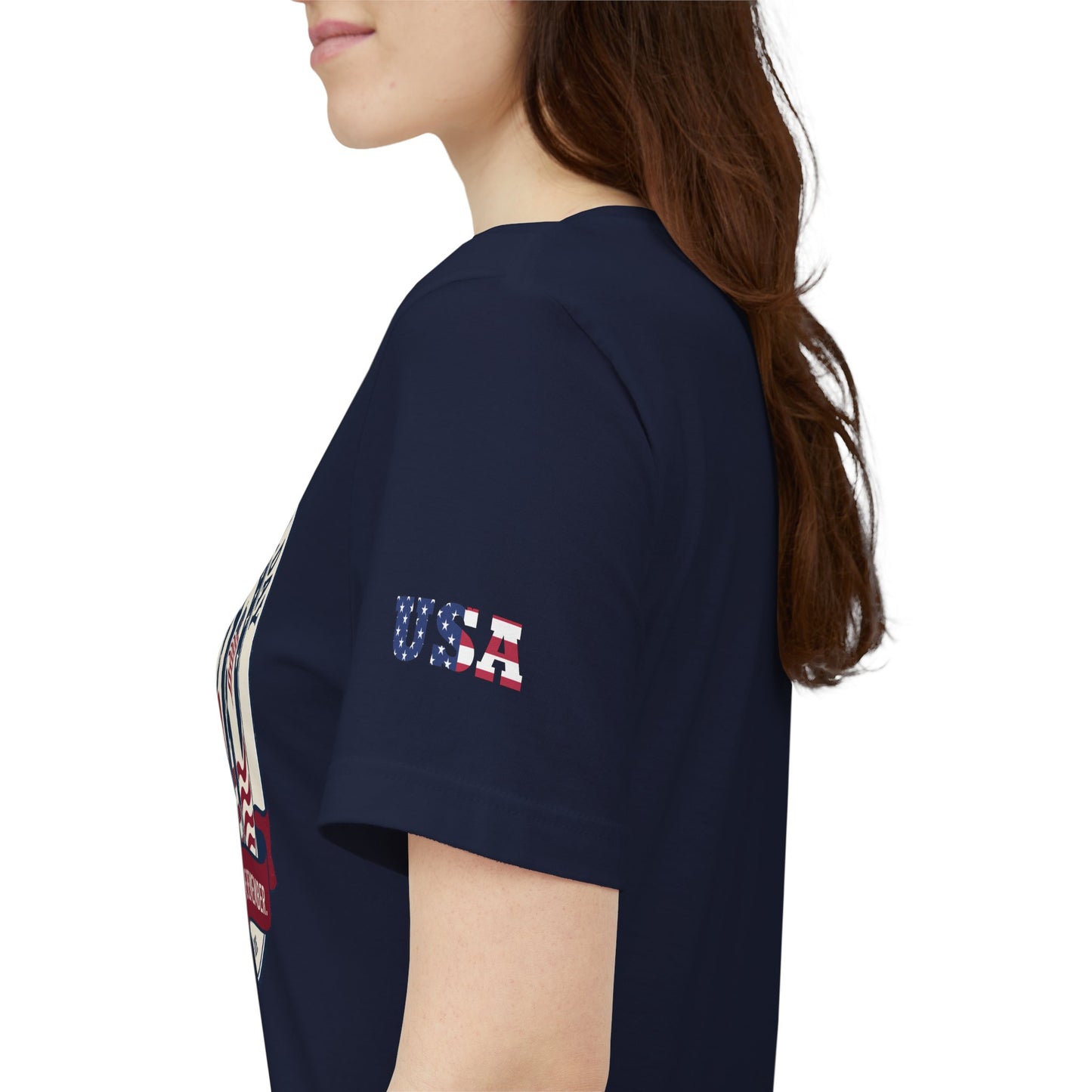 USA Memorial Day 1776–2026 USA 250 Distressed Emblem Tee | Patriotic Red White and Blue T-Shirt