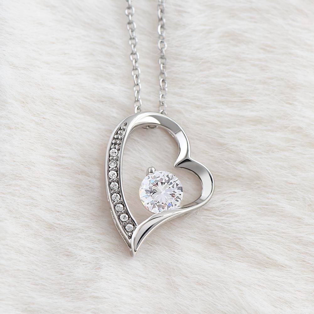 Forever Love Heart Necklace for Mom from Son | Cubic Zirconia Gift for Mother's Day, Birthday or Just Because