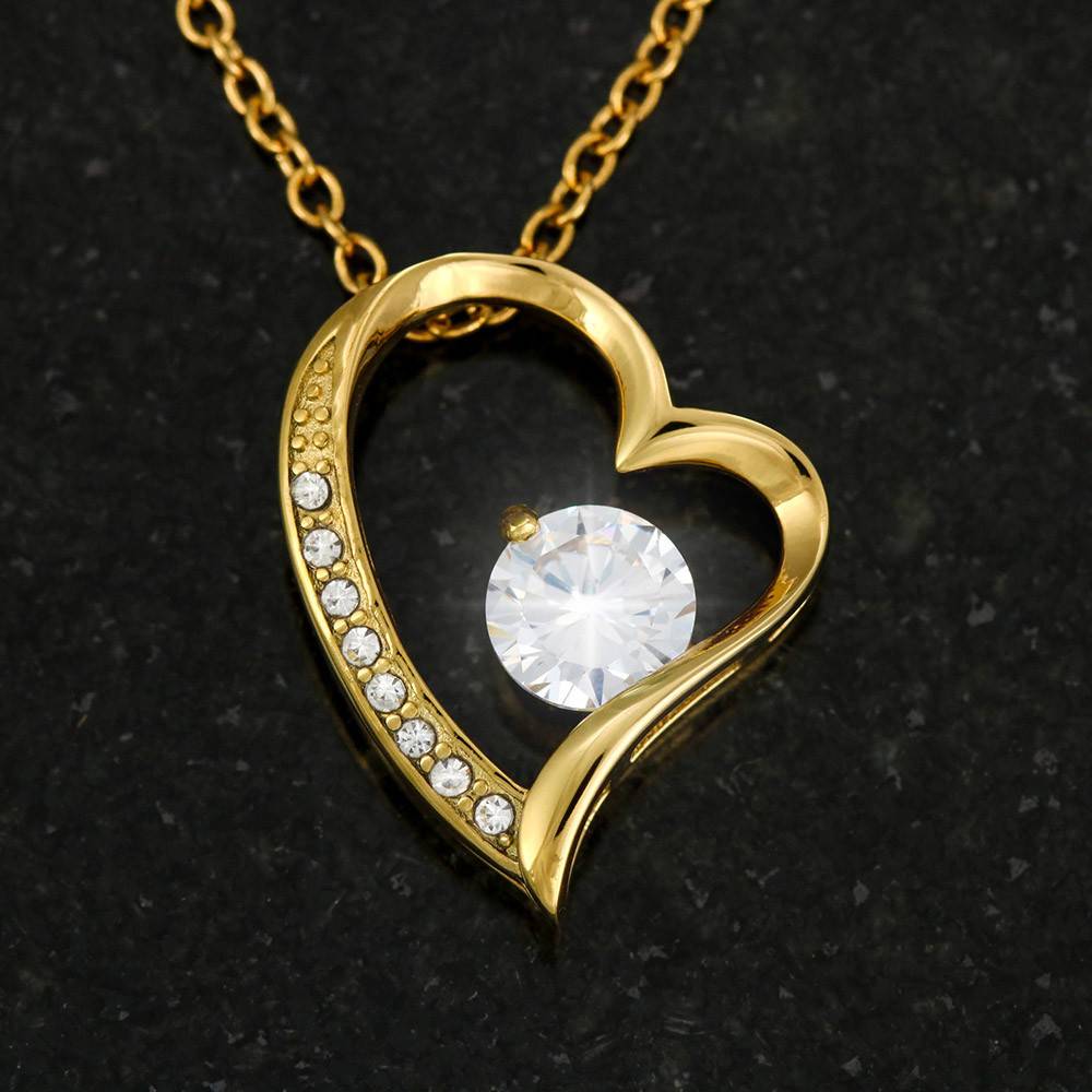 Forever Love Heart Necklace for Mom from Son | Cubic Zirconia Gift for Mother's Day, Birthday or Just Because