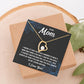 Forever Love Heart Necklace for Mom from Son | Cubic Zirconia Gift for Mother's Day, Birthday or Just Because