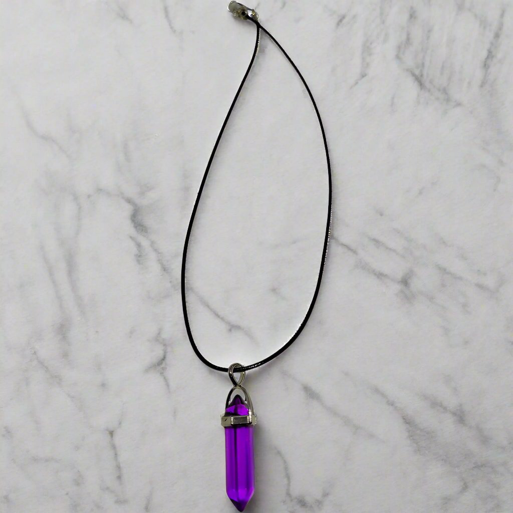 Crystal Pendant Necklaces - Multiple Color Options Available