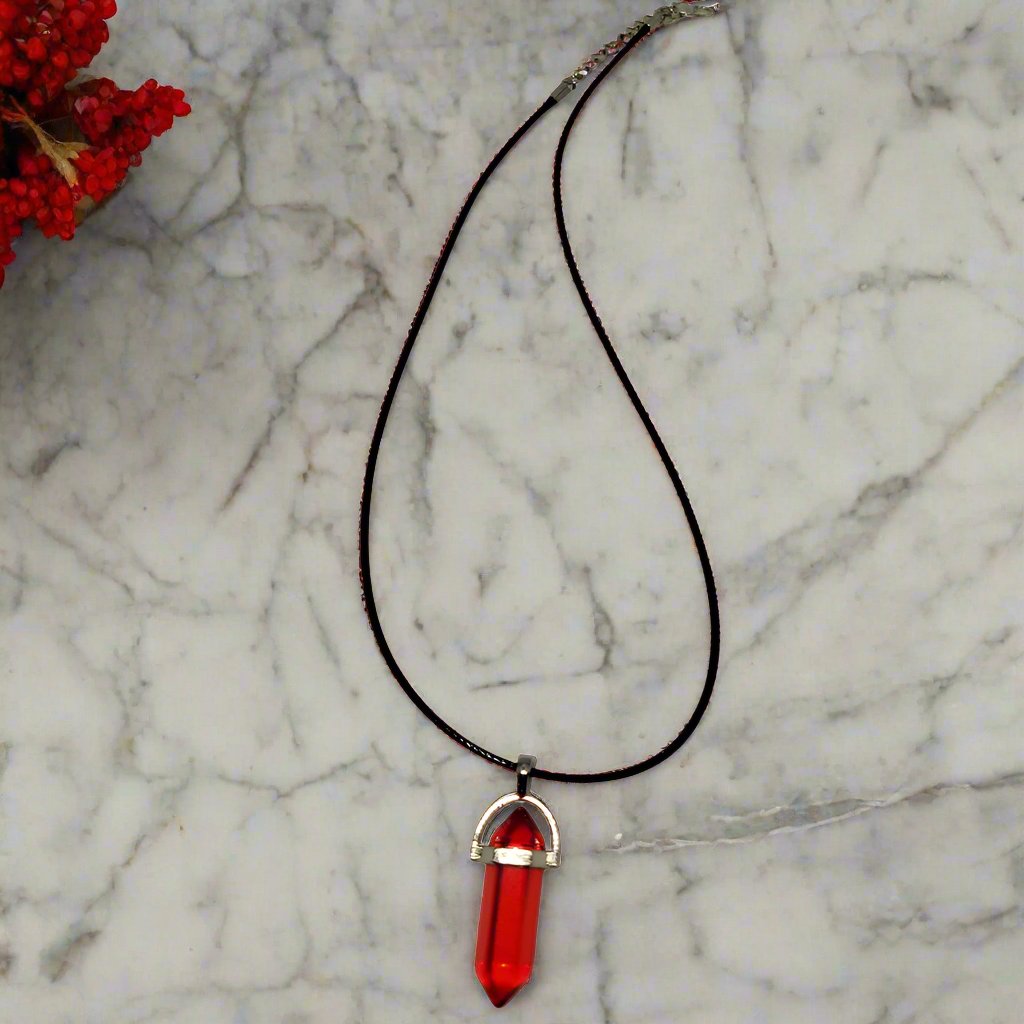 Crystal Pendant Necklaces - Multiple Color Options Available