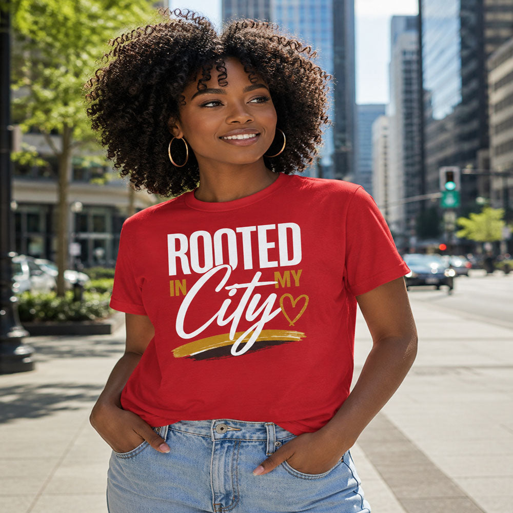 Rooted In My City Unisex T-Shirt | Hometown Pride Graphic Tee | Urban Streetwear Shirt | City Love Fashion Tee
