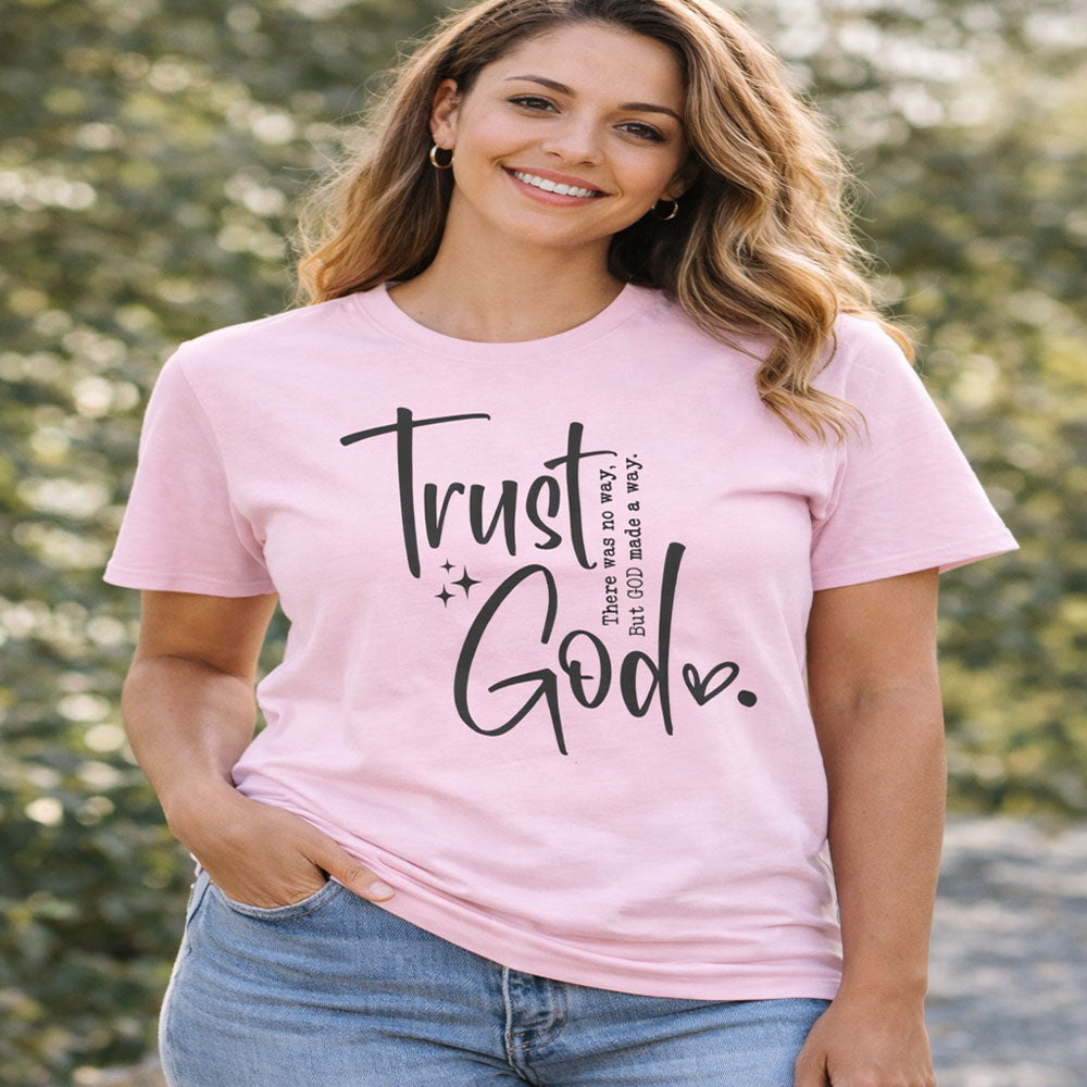 Trust God Unisex T-Shirt | Faith-Based Christian Tee for Men & Women | Inspirational Apparel