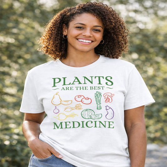 Vegan T-Shirt - Plants are the Best Medicine