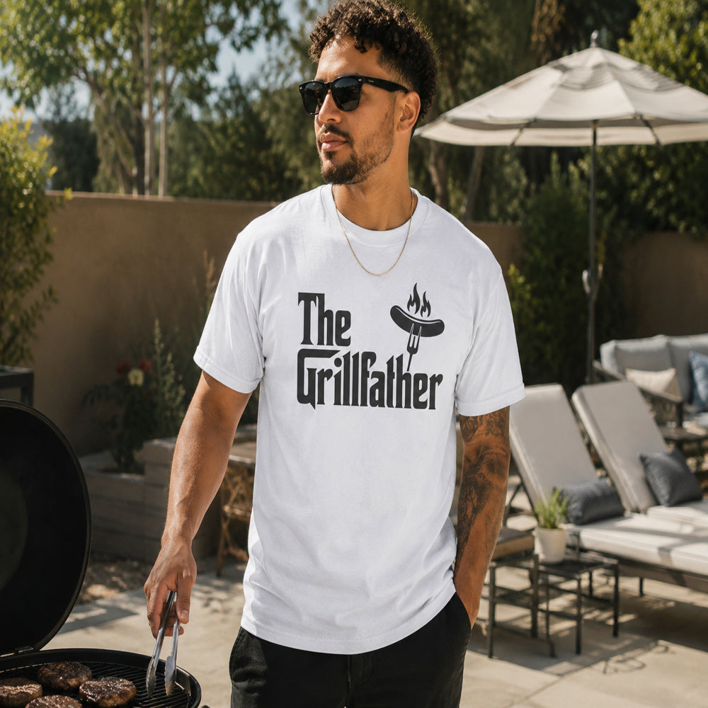 White Tee The Grill Father