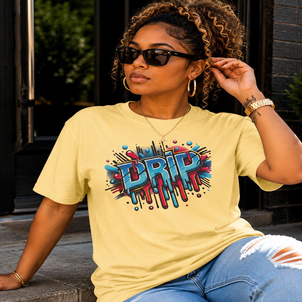 Drip Unisex Heavy Cotton T-Shirt - Bold Streetwear Style