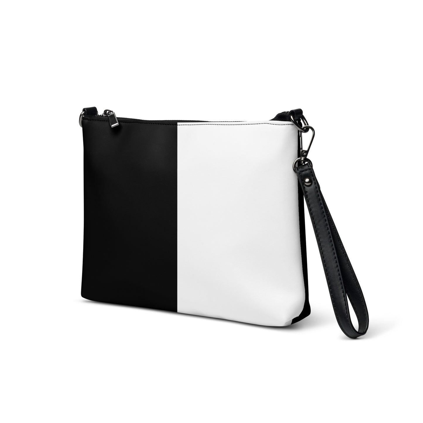 Black and White Crossbody Handbag