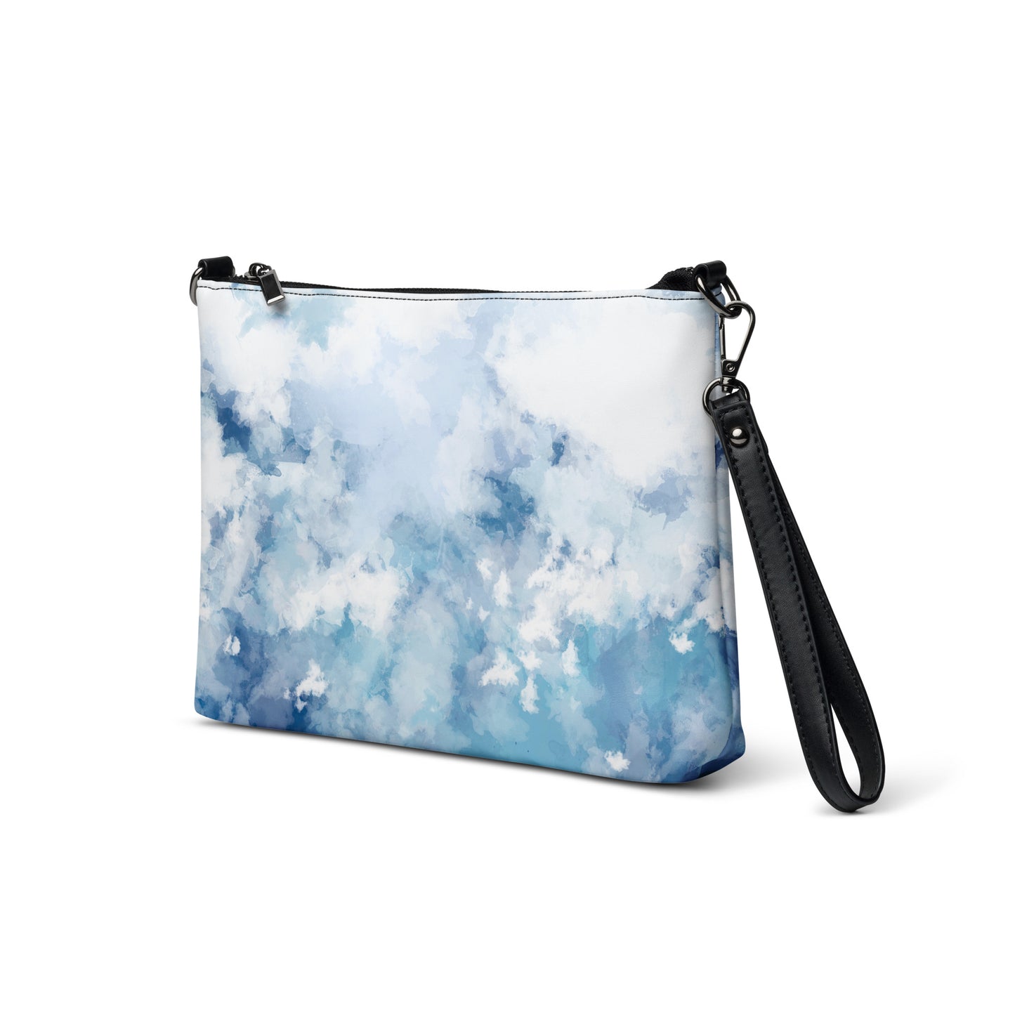 Blue Watercolor Crossbody Bag