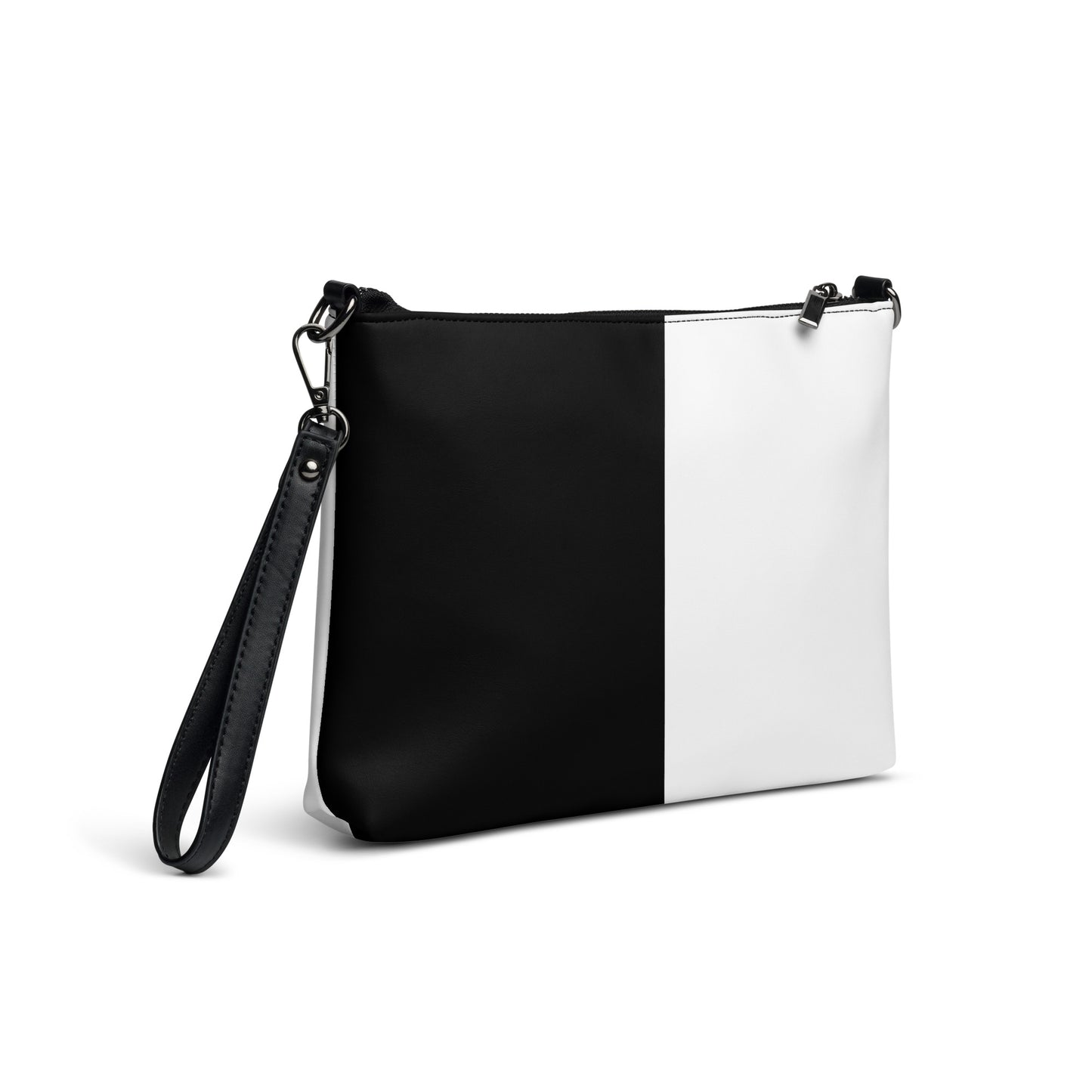 Black and White Crossbody Handbag