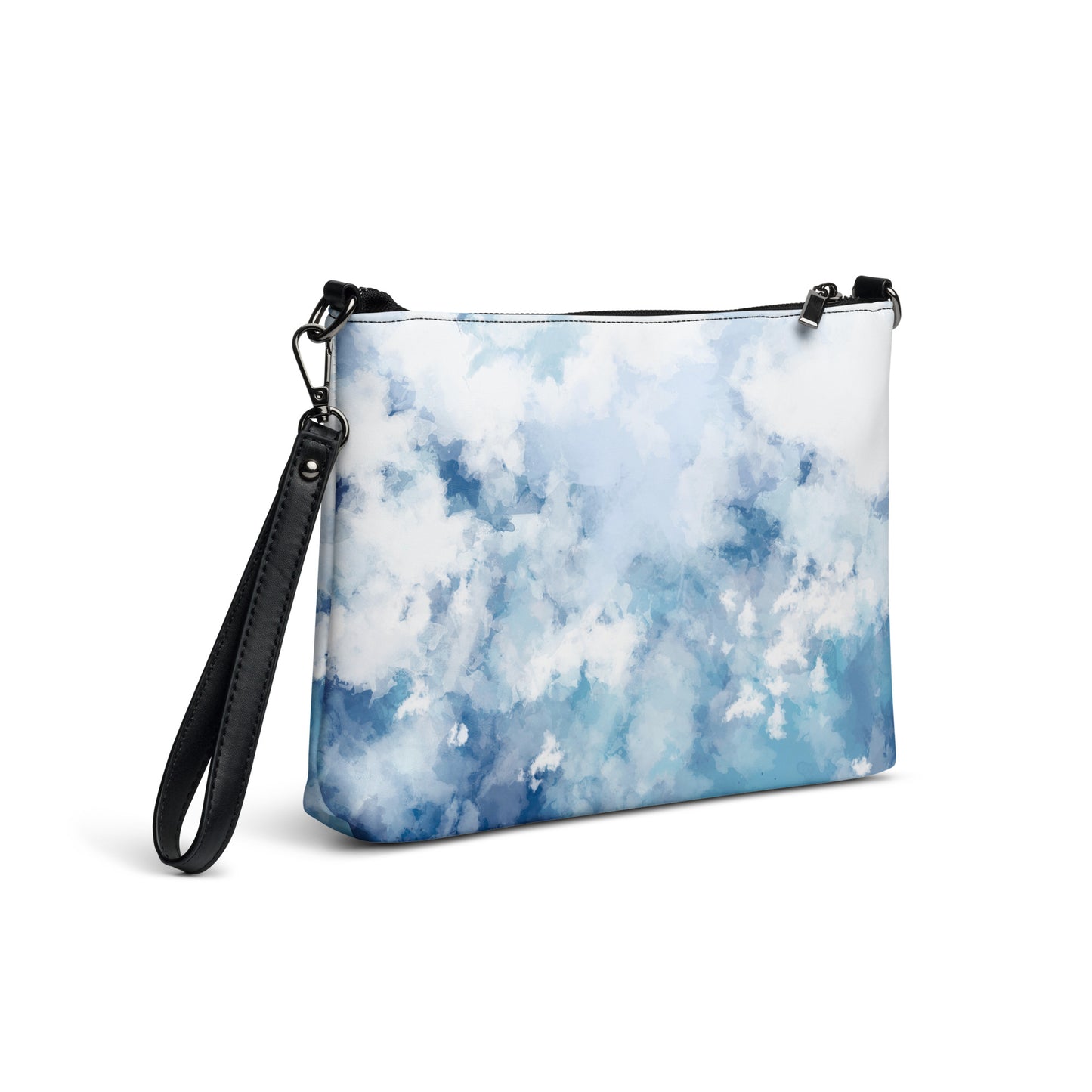 Blue Watercolor Crossbody Bag