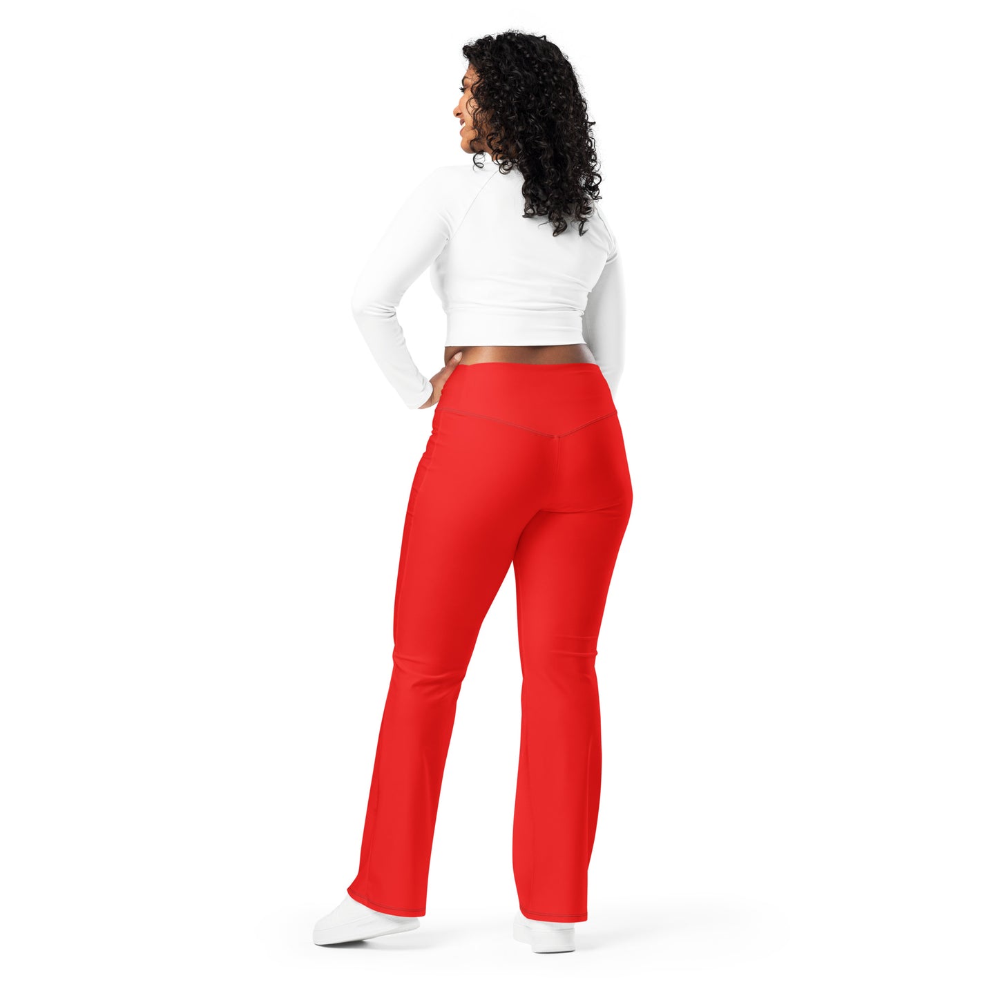 Red Flare Leggings