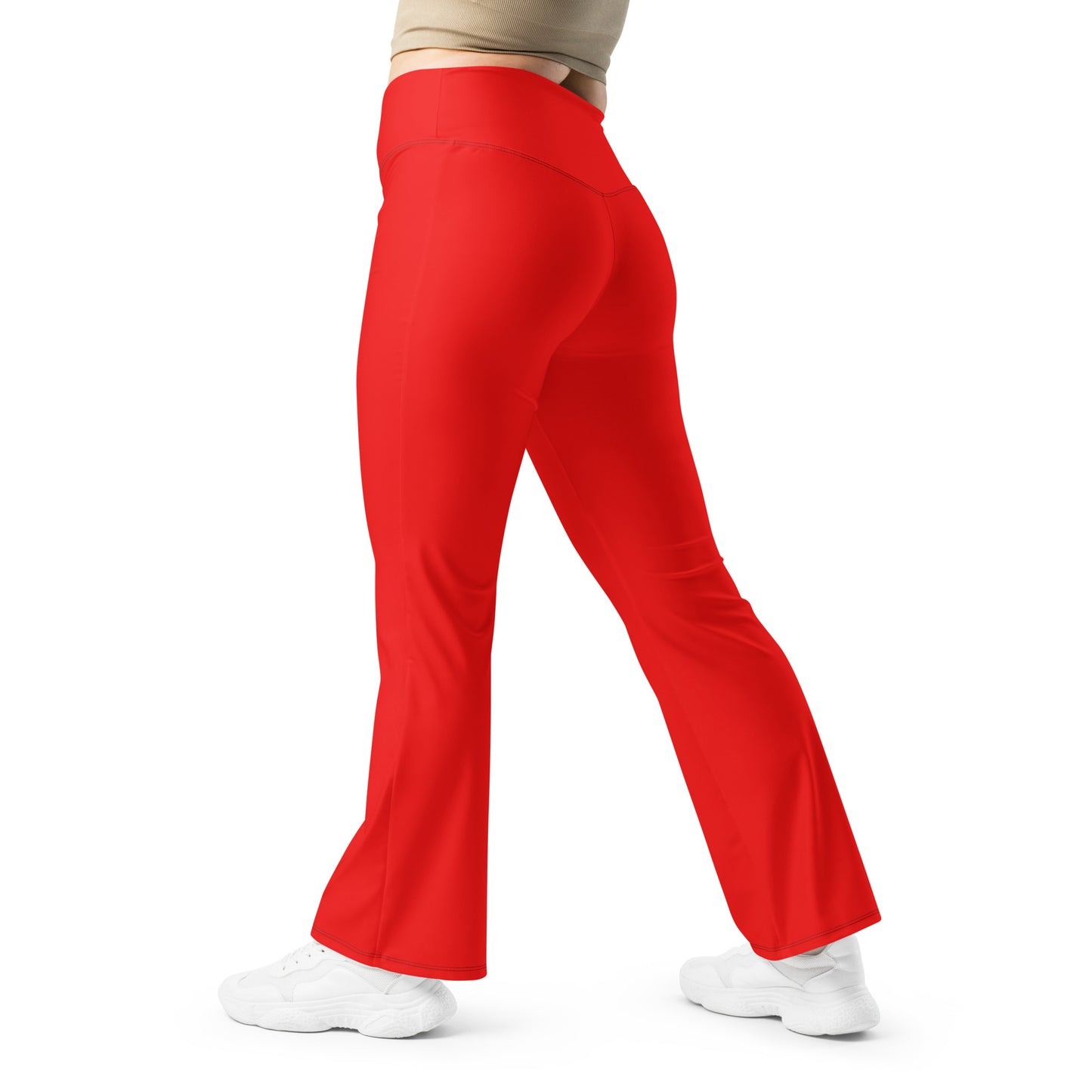 Red Flare Leggings