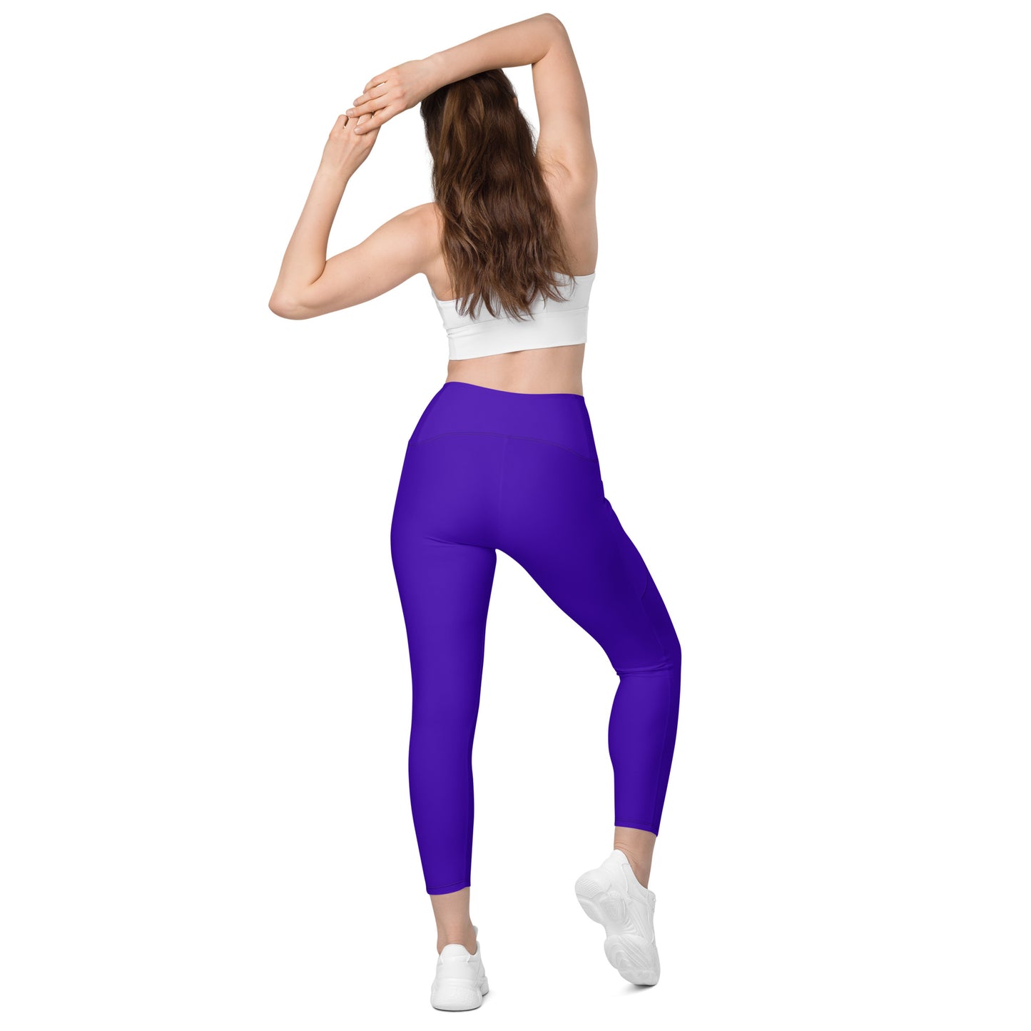 purple leggings with pockets