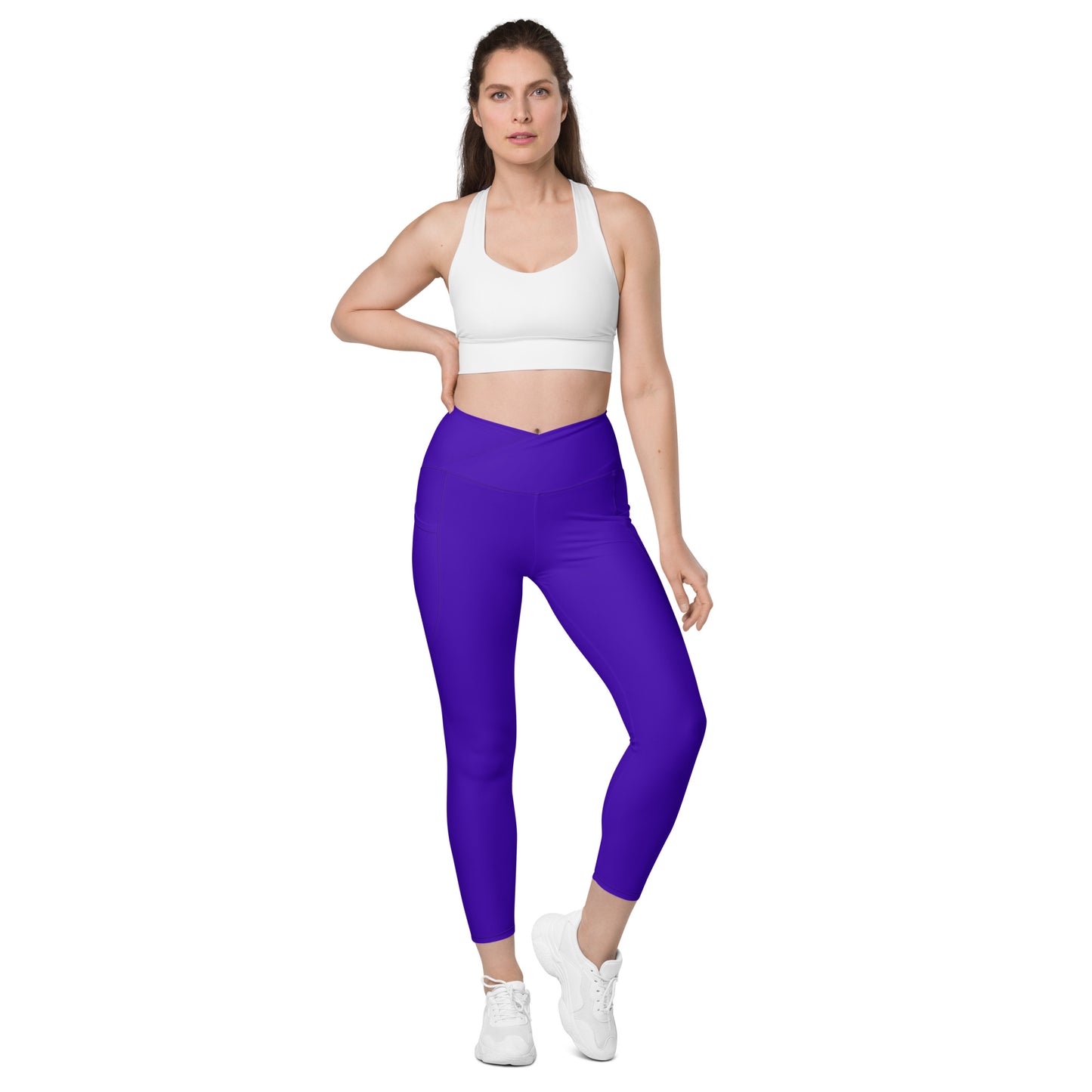 purple leggings with pockets