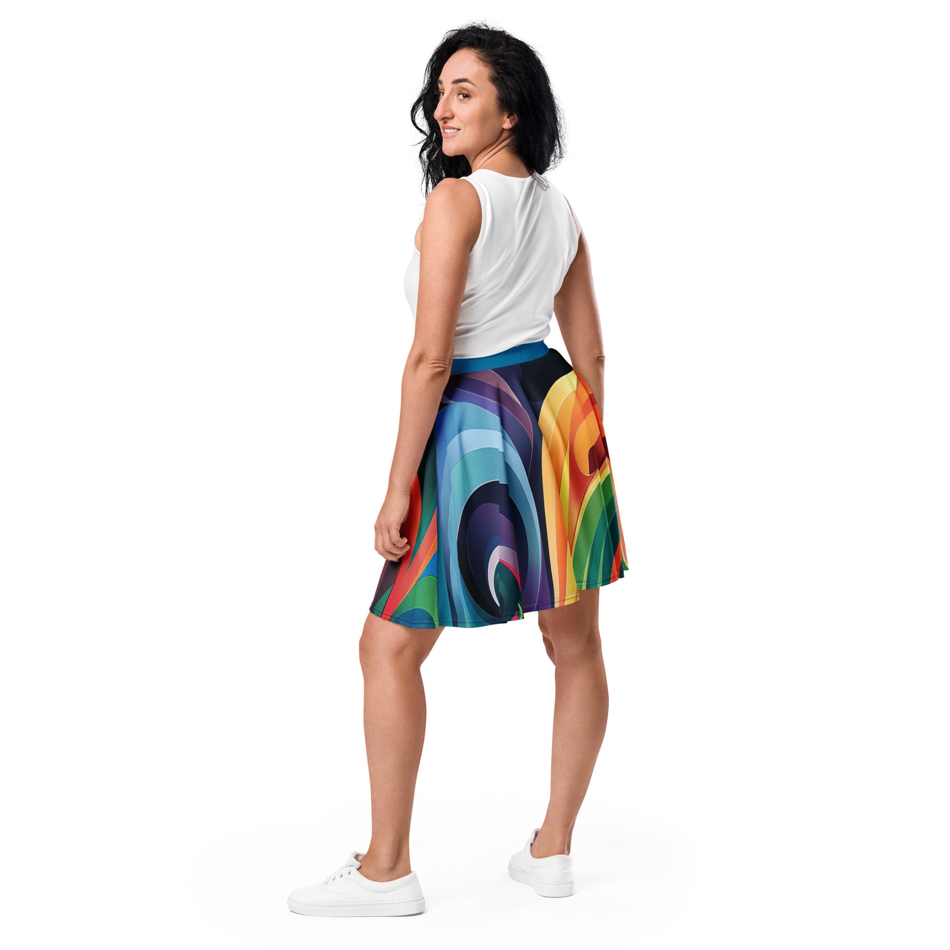 Abstract skater skirt