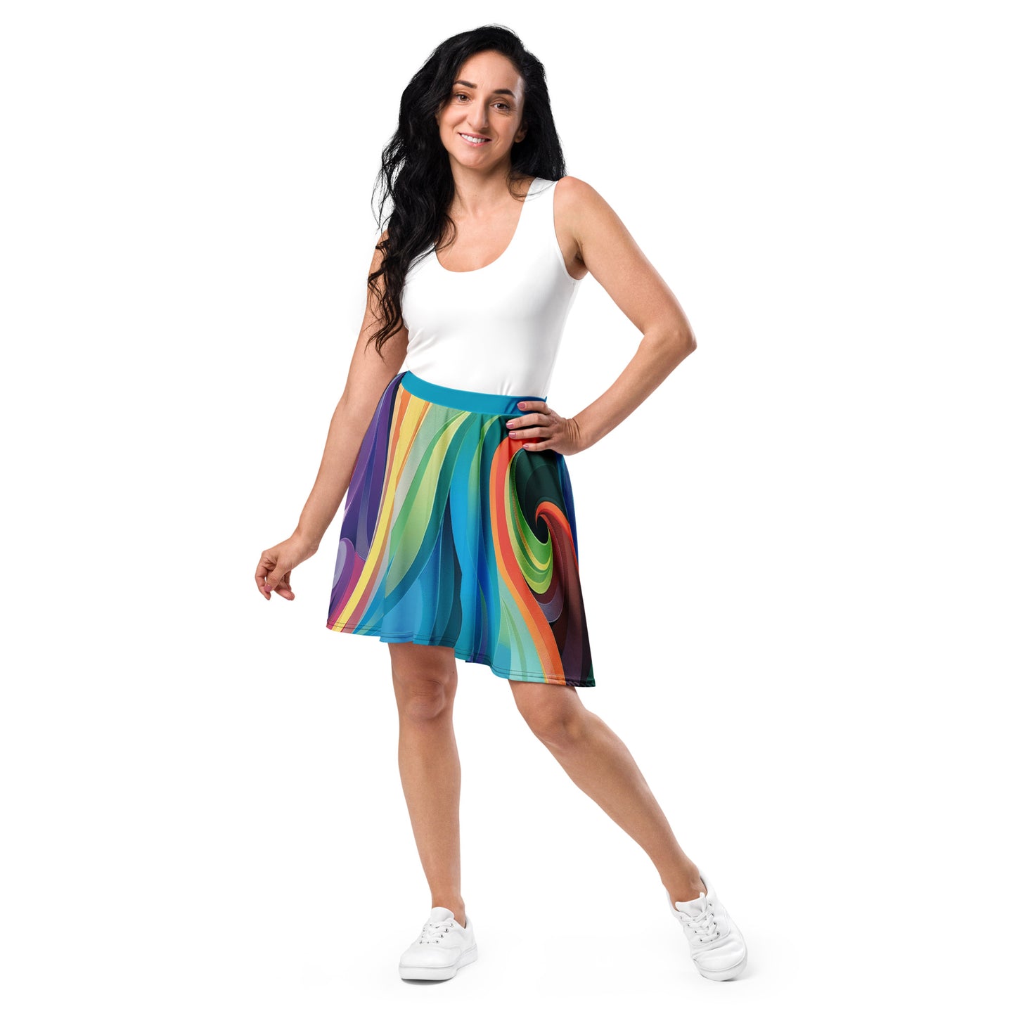 abstract skater skirt