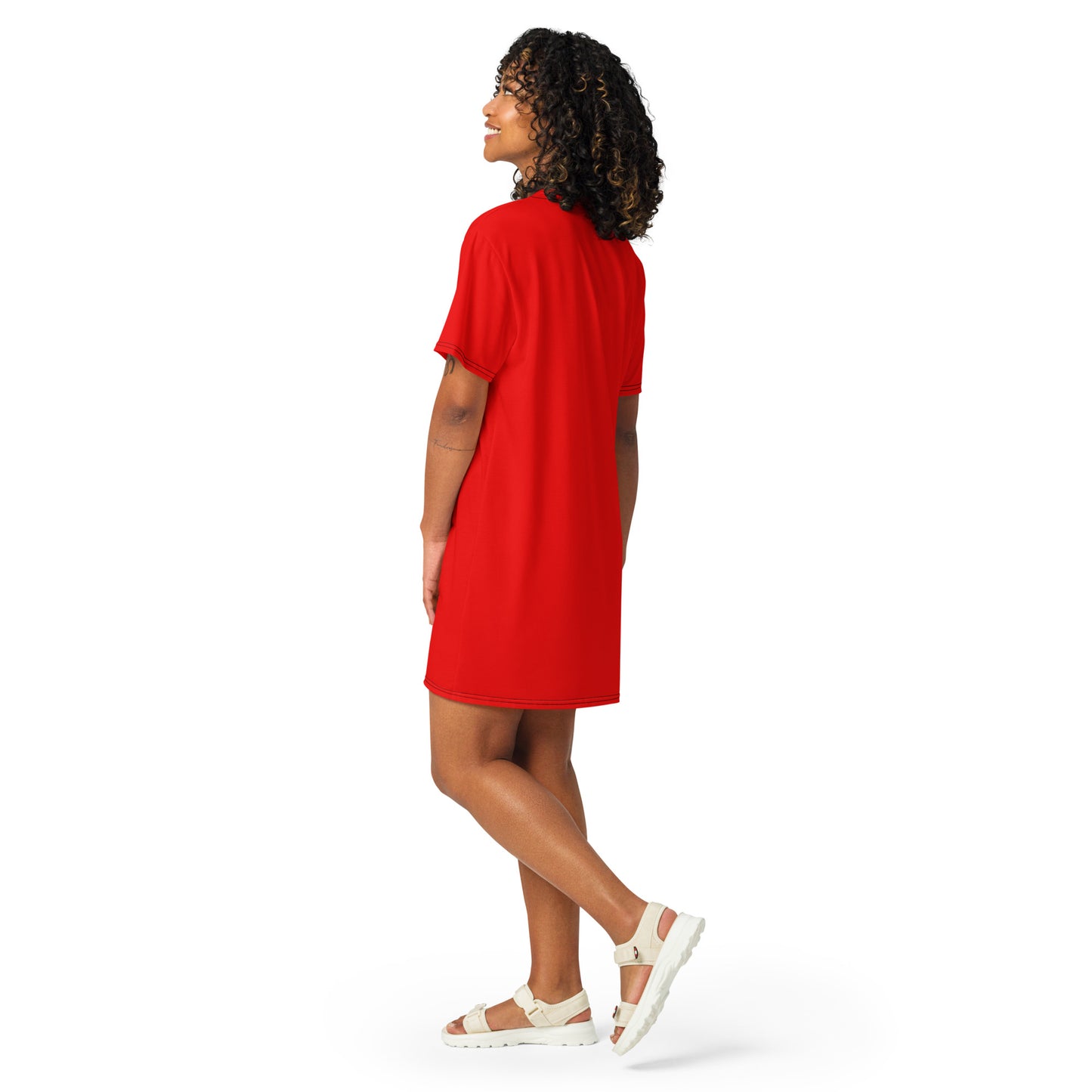 Red T-shirt Dress