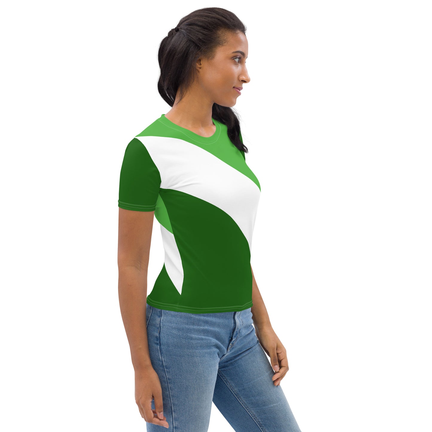 Green and White T-Shirt