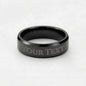 Custom Engraved Men's Ring – Personalized Name, Date or Message Ring | Stainless Steel, Black or Gold Finish Gift for Him
